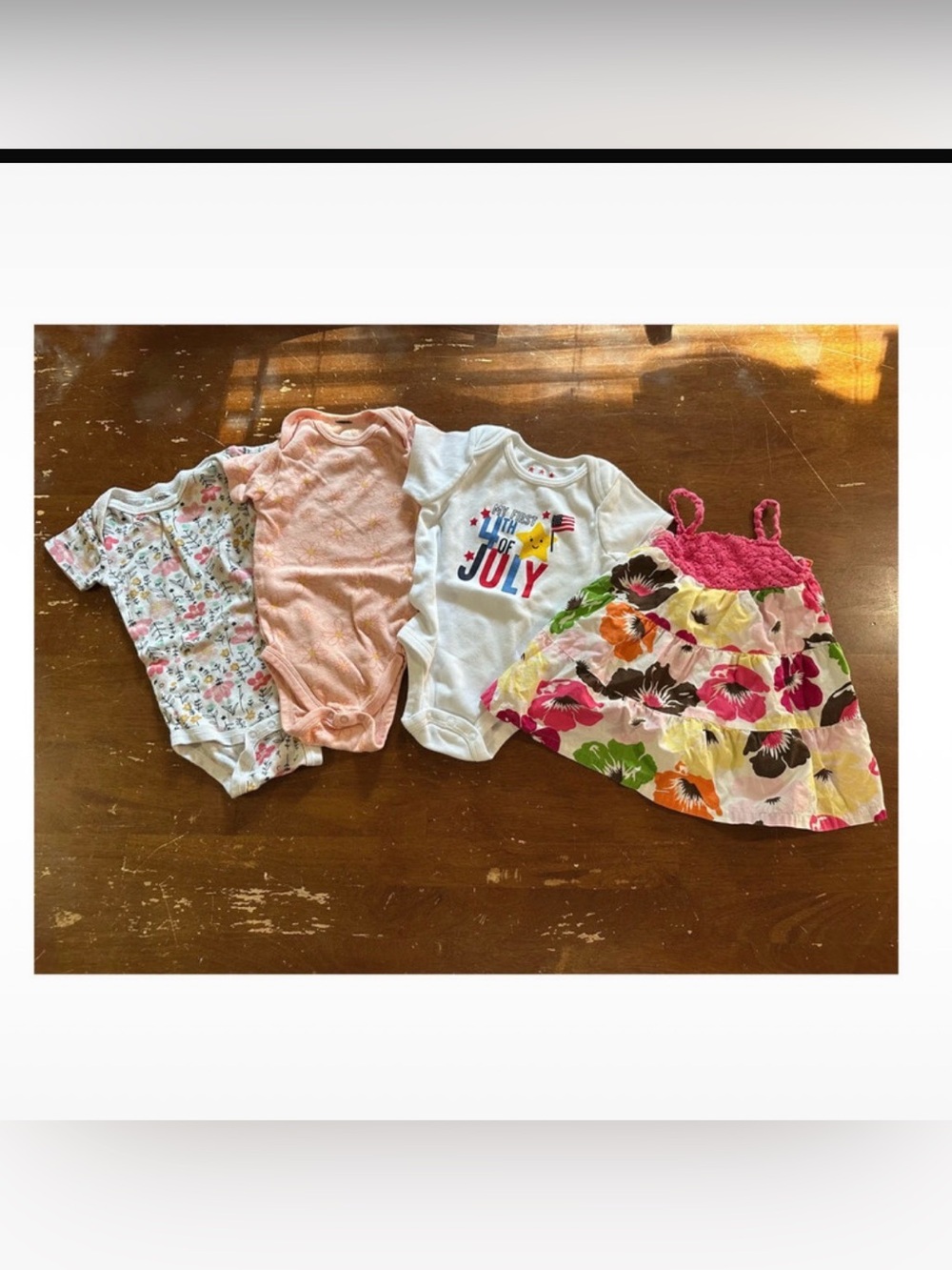 4-Piece Bundle of Girls Clothes-Sizes 3-9 months